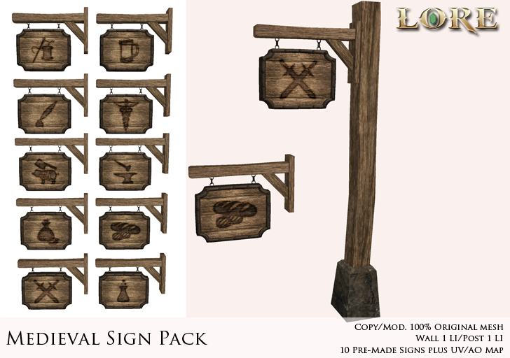 Medieval Sign Pack Ad