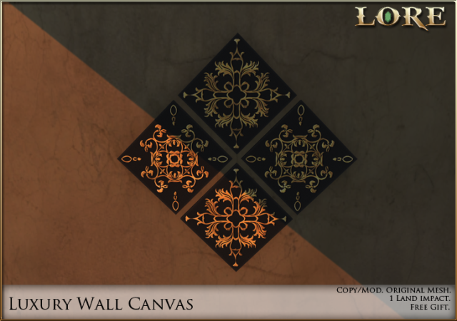 Luxury wall canvas ad