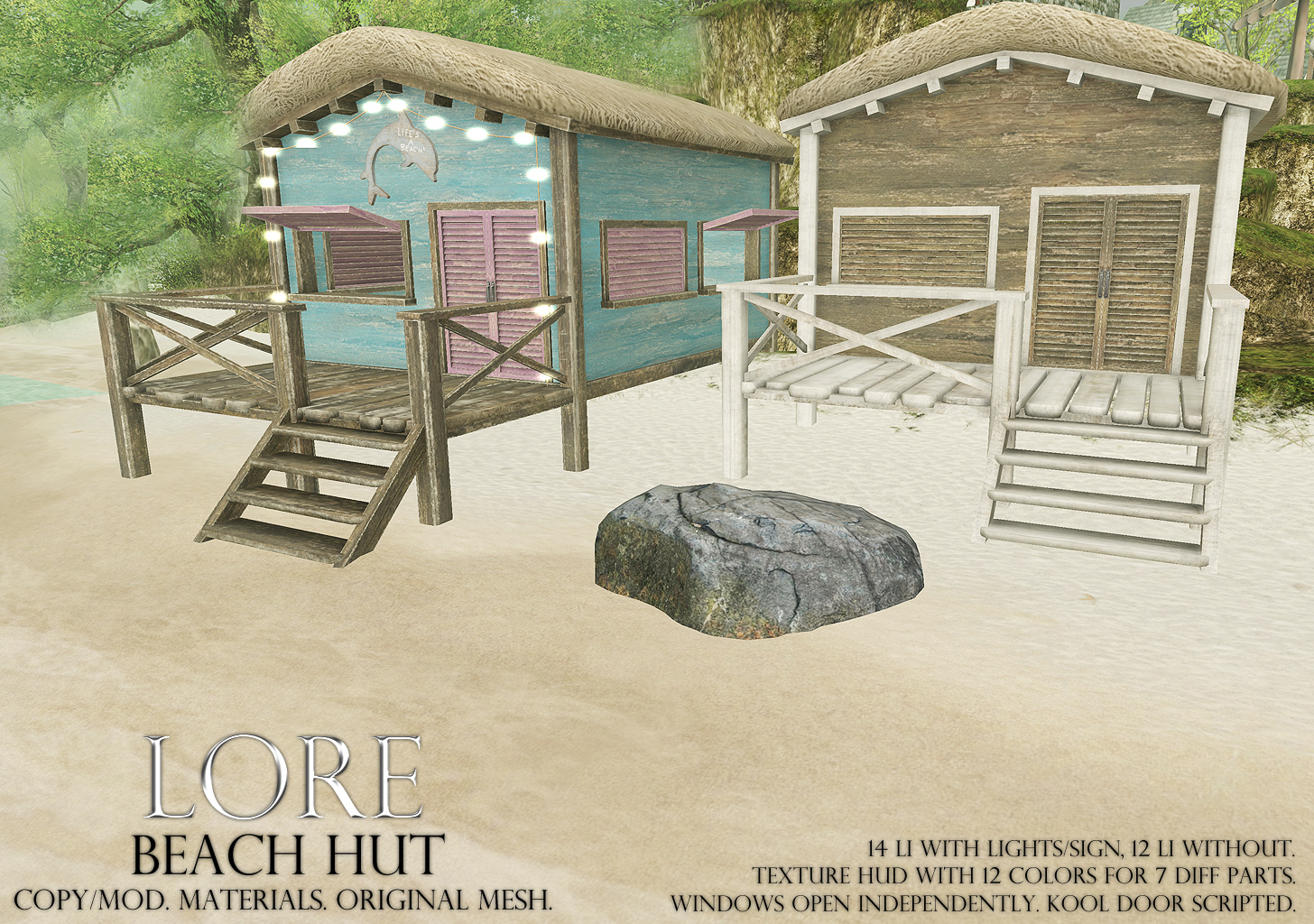beach hut ad