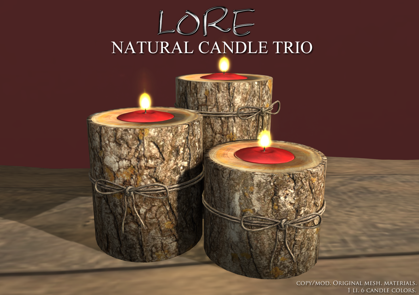 Natural Candle Trio Ad